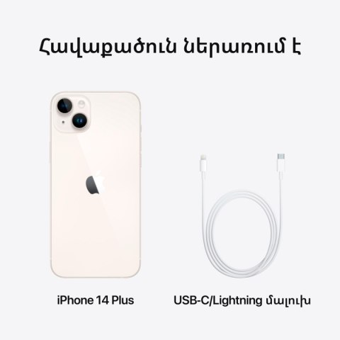 APPLE iPhone 14 Plus 256GB Starlight, Grade B, Used