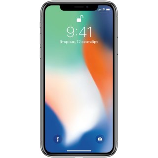 APPLE iPhone X 64GB Silver, Grade C, Used
