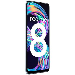 REALME 8 6 GB/128 GB Cyber Silver, Grade C, Used