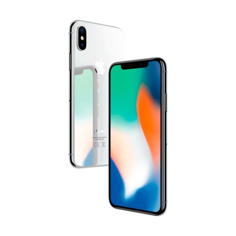 APPLE iPhone X 64GB Silver, Grade C, Used