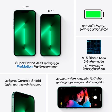 APPLE iPhone 13 Pro Max 256GB Alpine Green, Grade C, Used