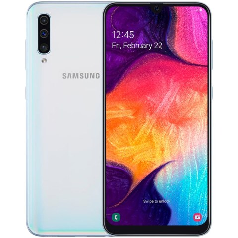 SAMSUNG Galaxy A50 (A505F) 128 GB White, Grade B, Used