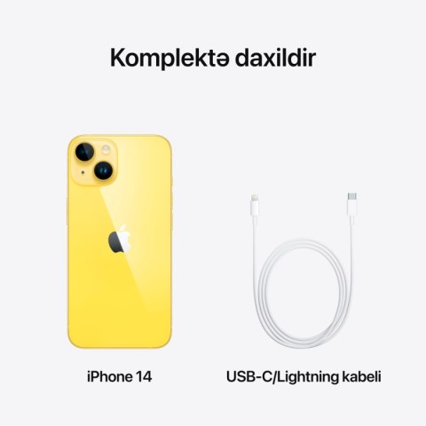 APPLE iPhone 14 128GB Yellow, Grade B