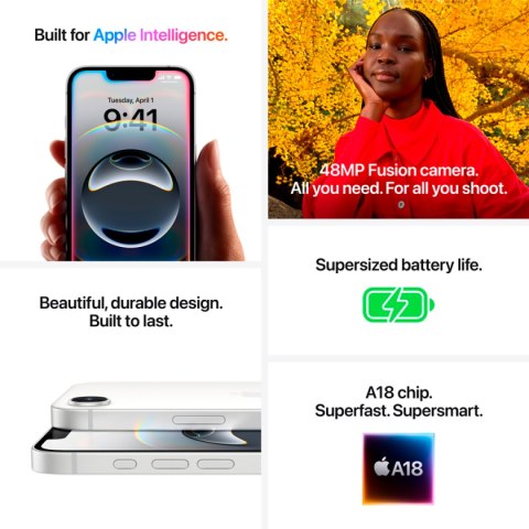 APPLE iPhone 16e 128GB White, Grade A+, Used