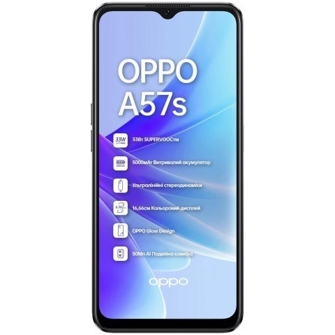 OPPO A57s 4 GB/64 GB Starry Black, Grade C, Used