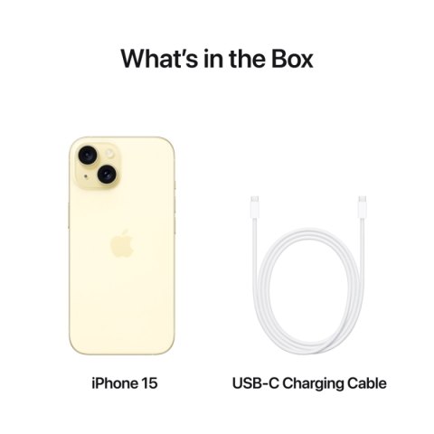 APPLE iPhone 15 128GB Yellow, Grade A, Used